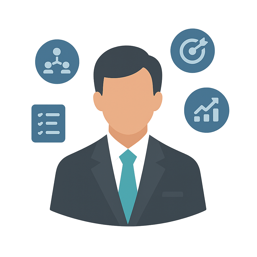 Professional avatar representing a product manager in game development